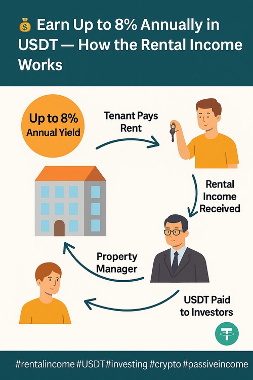 Earn Up to 8% Annually in USDT — How the Rental Income Works