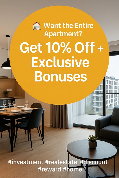 Want the Entire Apartment? Get 10% Off + Exclusive Bonuses